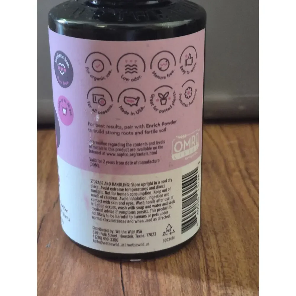 WE THE WILD Bloom Concentrate Fast-Release Organic Plant Food 5.3 fl oz s15